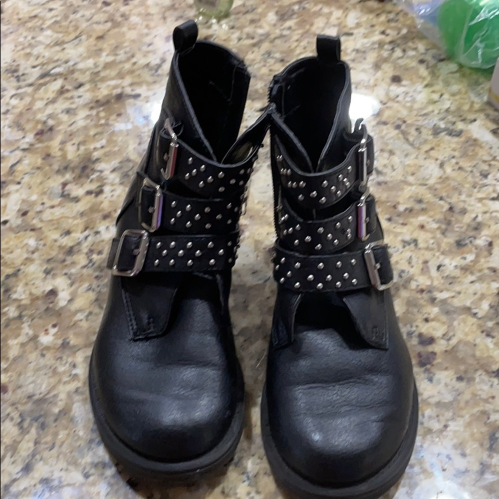 “Nordstrom” Black leather like boot.